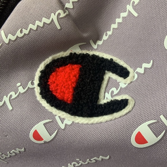 CHAMPION Purple Logo Printed Backpack - Picture 7 of 9